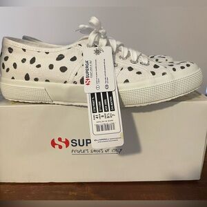 NEW Size 9.5 / EU 41 Superga Dalmation 2750